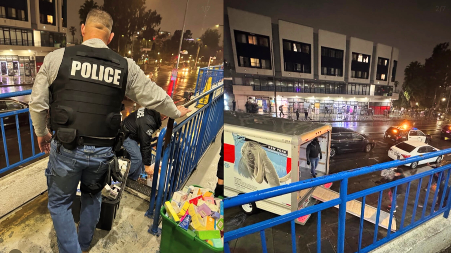 Police discovered around $300,000 worth of stolen merchandise in a massive retail theft bust at a store in L.A.’s Westlake neighborhood on March 5, 2025. (Los Angeles Police Department)