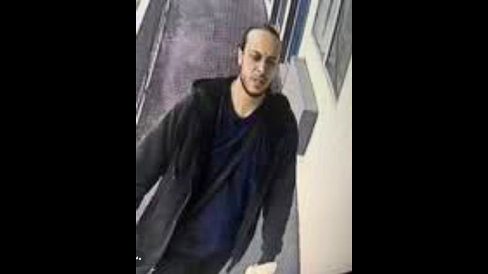 The suspected gunman, Royce Roche, was seen leaving his motel room after reportedly firing a shot into an adjoining room at Motel 6 in Twentynine Palms on March 13, 2025. (San Bernardino County Sheriff's Department)