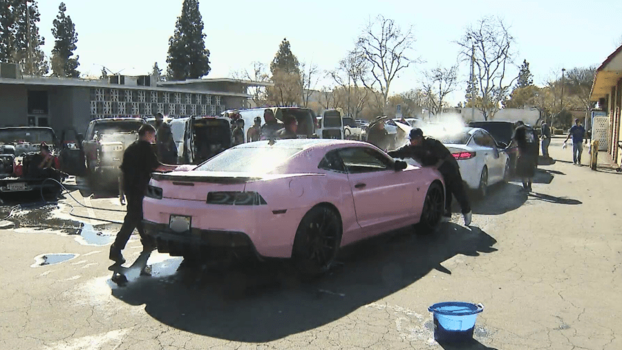 The victim's friends and family are working to raise money for his funeral by hosting a car wash fundraiser in Chino on March 8-9, 2025. (KTLA)