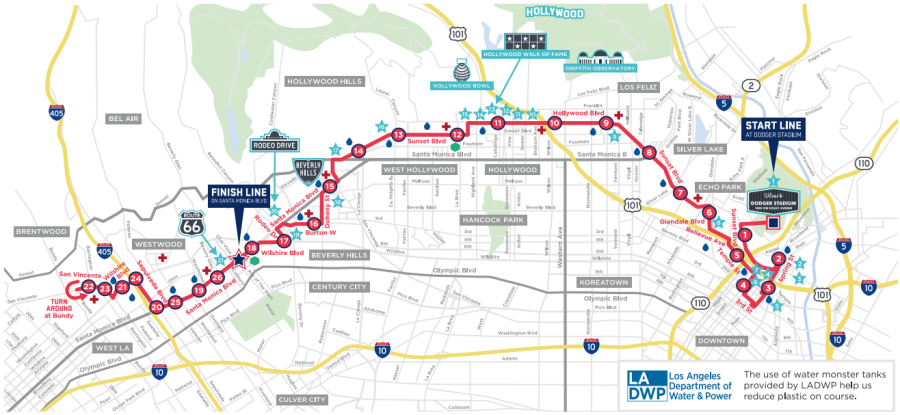2025 LA Marathon Map