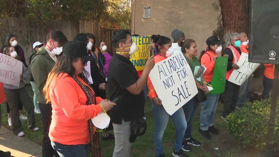 Residents of an Altadena apartment complex damaged by the Eaton Fire are speaking out after they say their units remain unlivable and are posing a danger to their health. (KTLA)