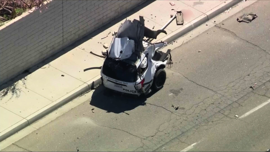 Victorville deputy crash