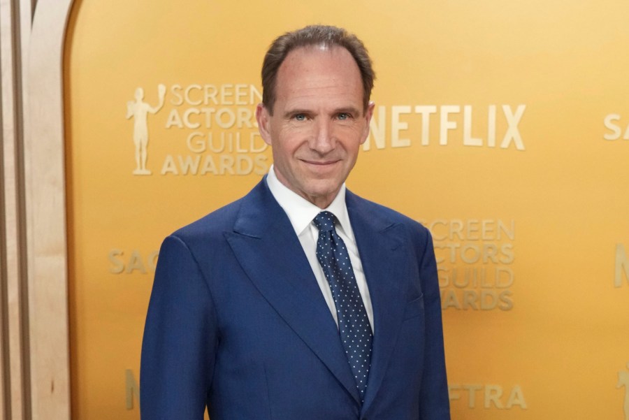 FILE - Ralph Fiennes appears at the 31st annual Screen Actors Guild Awards in Los Angeles on Feb. 23, 2025. (Photo by Jordan Strauss/Invision/AP, File)