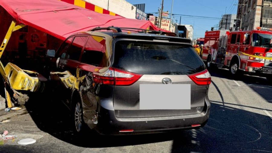 DTLA crash into crowd
