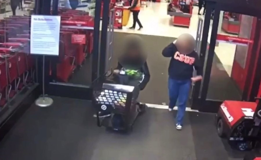 A family of three was arrested for retail theft after ransacking a Target store in Upland on April 16, 2025. (Upland Police Department)