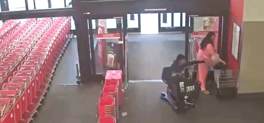 A family of three was arrested for retail theft after ransacking a Target store in Upland on April 16, 2025. (Upland Police Department)