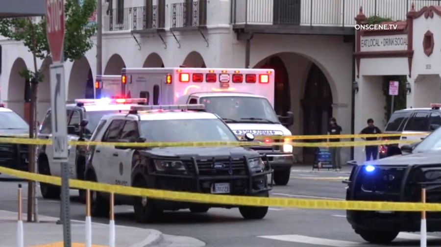 One person was killed and six others were hospitalized after a multi-vehicle crash in downtown Riverside on April 16, 2025. (OnScene.TV)