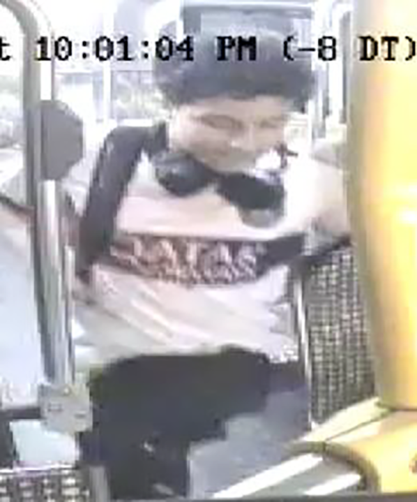 Los Angeles police released security images from an April 12, 2025 sexual assault on a Metro bus in East Hollywood. (Los Angeles Police Department)