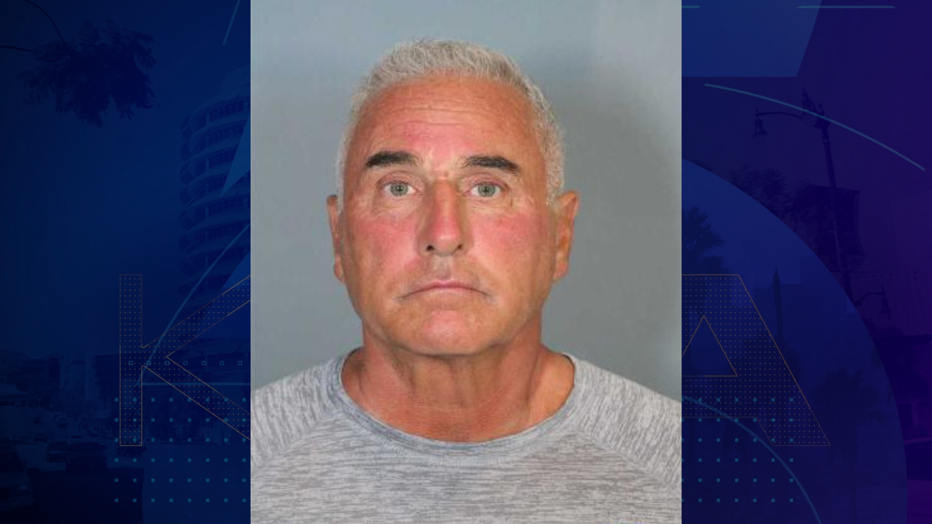 Robert Mario Perri, 66, of Laguna Woods, is seen in a booking photo from the Orange County Sheriff’s Department.