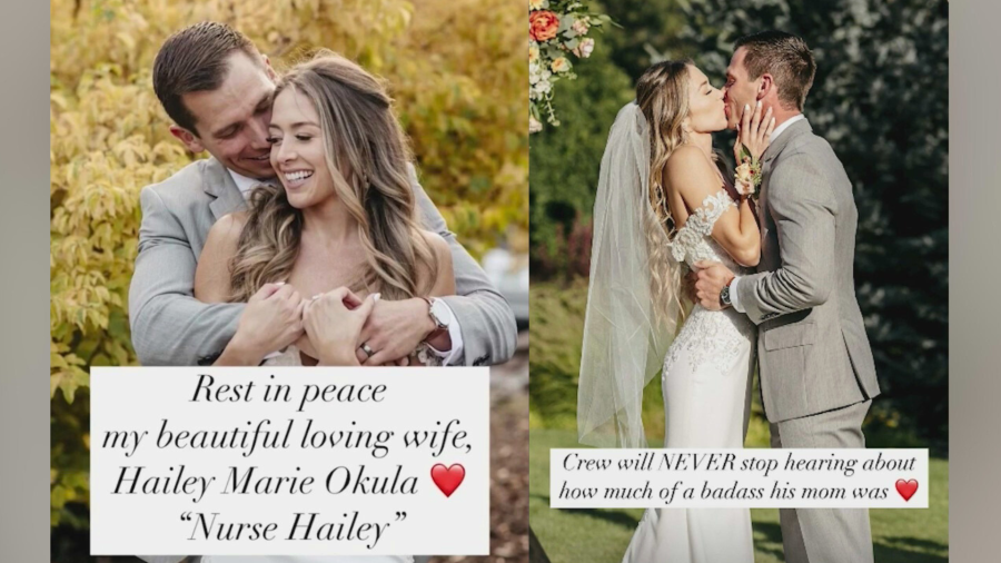 Hailey and Matt Okula are seen in family photos. (Okula Family)