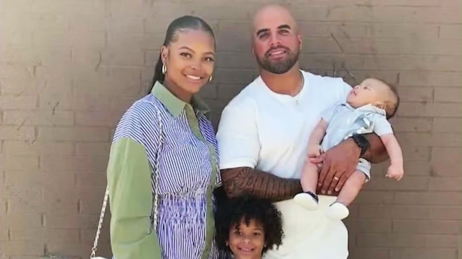 Hector Cuevas Jr., 36, is pictured with his wife Mia and children Noel and Kyro. (Cuevas Family)