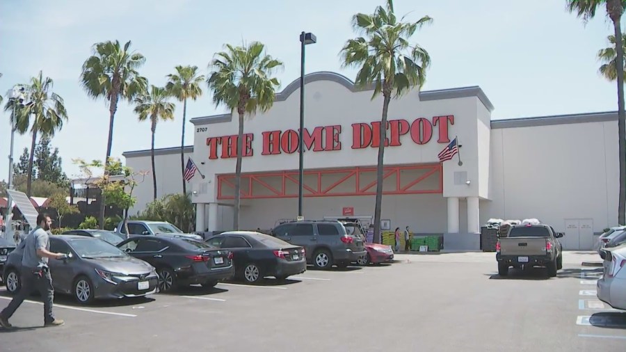 Home Depot store in Pomona, California. (KTLA)