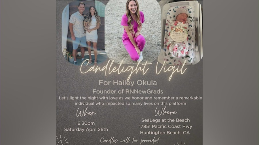 A candlelight vigil will be held to honor Hailey Okula's life in Huntington Beach on April 26, 2025. (Okula Family)