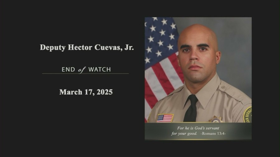 Hector Cuevas, Jr., was a six-year veteran of the San Bernardino County Sheriff’s Department. (Cuevas Family)