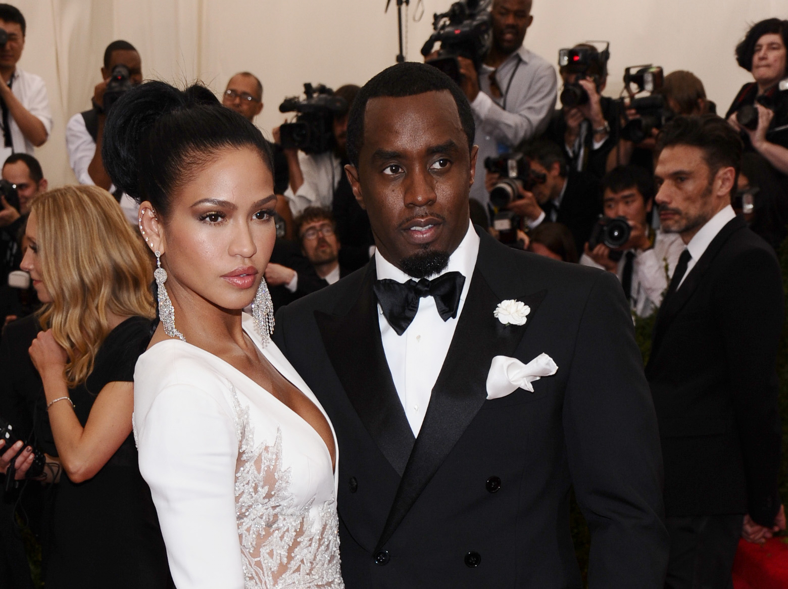 FILE - Cassie Ventura, left, and Sean "Diddy" Combs appear at The Metropolitan Museum of Art's Costume Institute benefit gala celebrating "China: Through the Looking Glass" in New York on May 4, 2015. (Photo by Charles Sykes/Invision/AP, File)