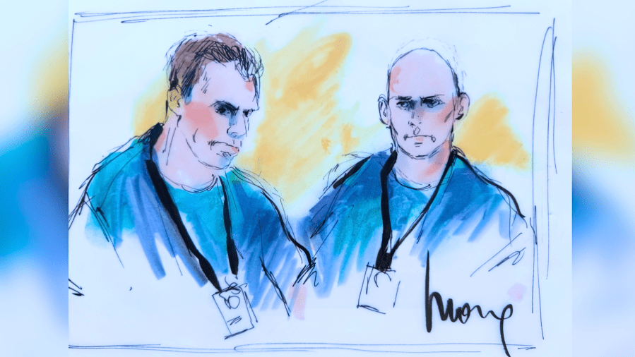 Menendez hearing sketch