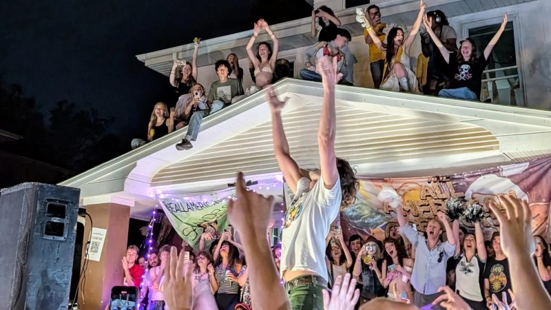 All American Rejects play at a house in University of Missouri (Mizzou)'s East Campus.