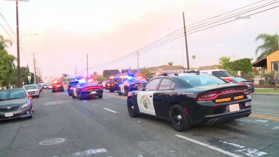 Two officers were hospitalized after being shot by a suspect in a Baldwin Park neighborhood on May 31, 2025. (KNN)