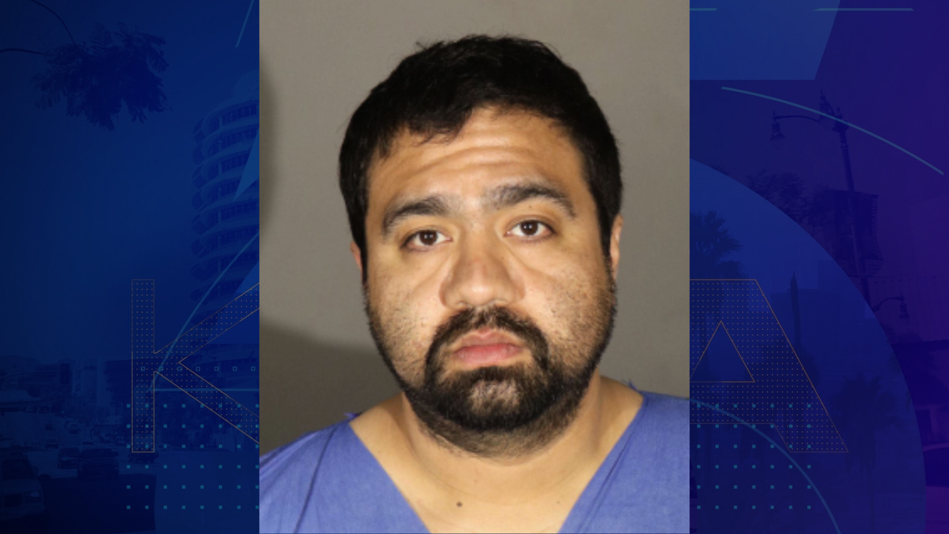 Ivan Hernandez, 30, of Valley Village, is seen in a booking photo from the Burbank Police Department.