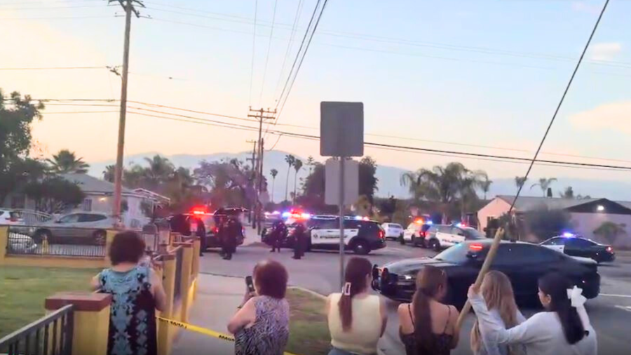Two officers were hospitalized after being shot by a suspect in a Baldwin Park neighborhood on May 31, 2025. (Citizen)