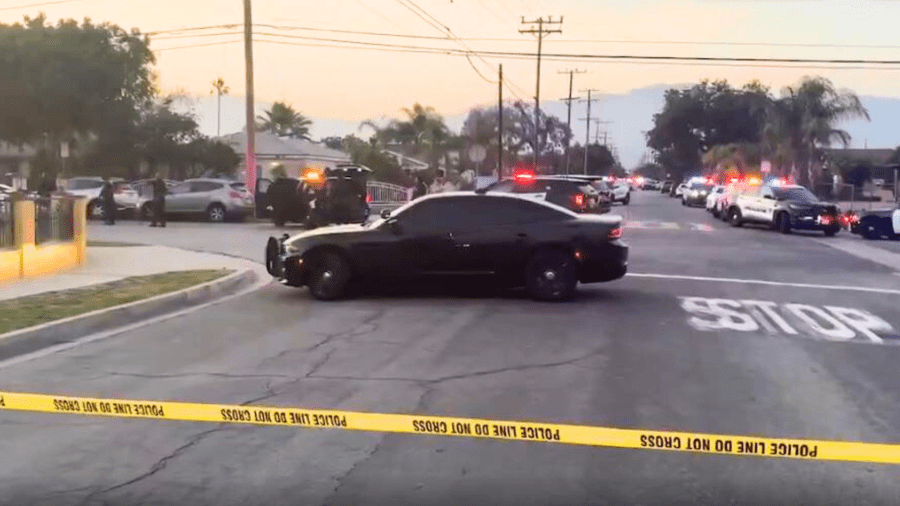 Two officers were hospitalized after being shot by a suspect in a Baldwin Park neighborhood on May 31, 2025. (Citizen)