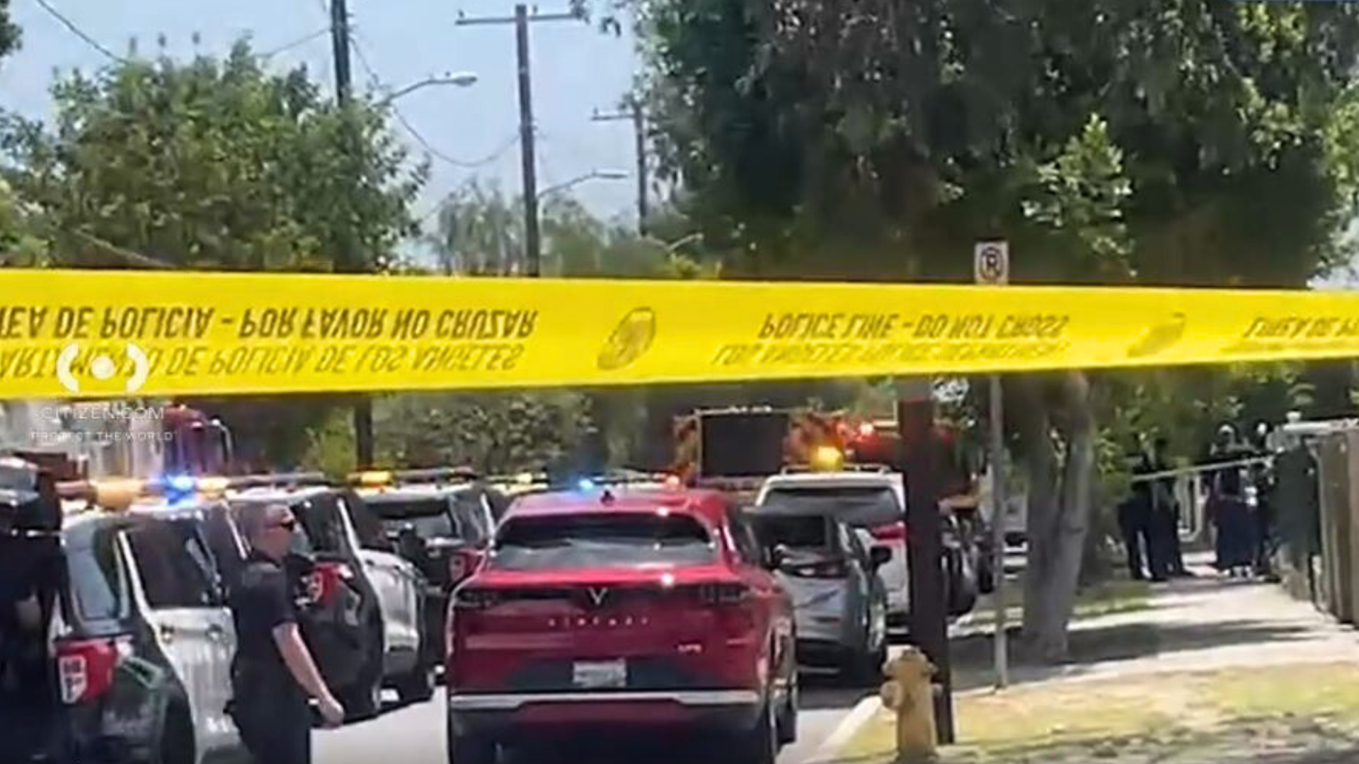 Two people were killed following a stabbing and an officer-involved shooting in North Hollywood on May 16, 2025. (Citizen)