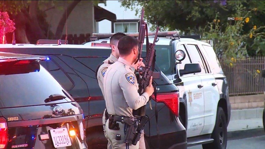 Two officers were hospitalized after being shot by a suspect in a Baldwin Park neighborhood on May 31, 2025. (RMG)