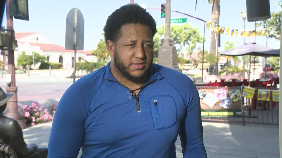 Jaiden Perkins speaks to KTLA on May 27, 2025. (KTLA)