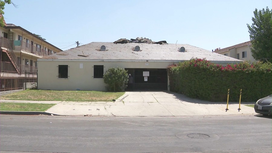 The Hollywood home under construction near Lexington and Lodi Avenues where the suspect had confronted and attacked the victim's car outside on May 13, 2025.