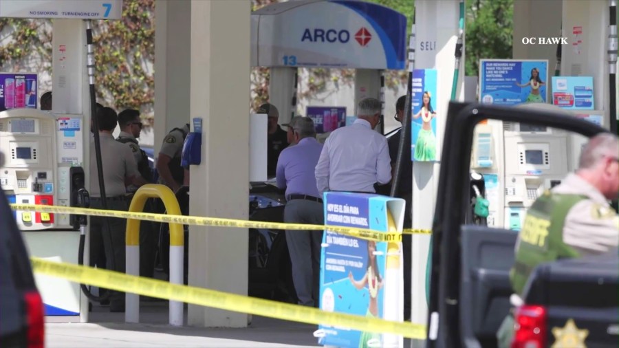 The carwash at an Arco gas station in Norco where James Norman fell victim to a deadly carjakcing on May 12, 2025. (OC Hawk)