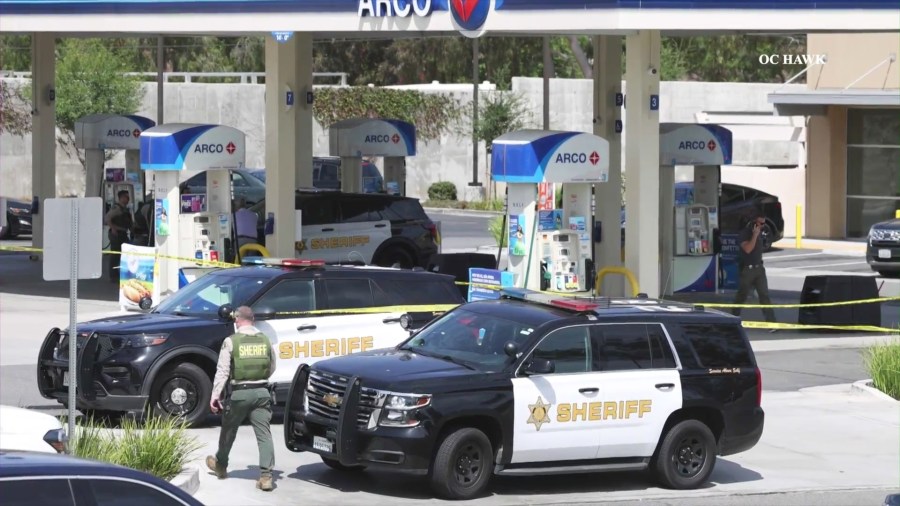 The carwash at an Arco gas station in Norco where James Norman fell victim to a deadly carjakcing on May 12, 2025. (OC Hawk)