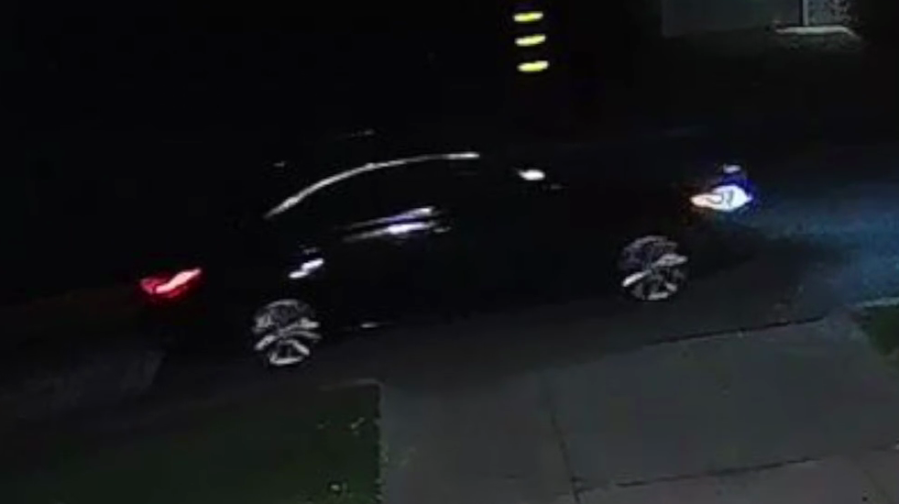 Security footage shows the suspect and suspect vehicle in a deadly shooting in San Bernardino on Sept. 4, 2023. (San Bernardino Police Department)