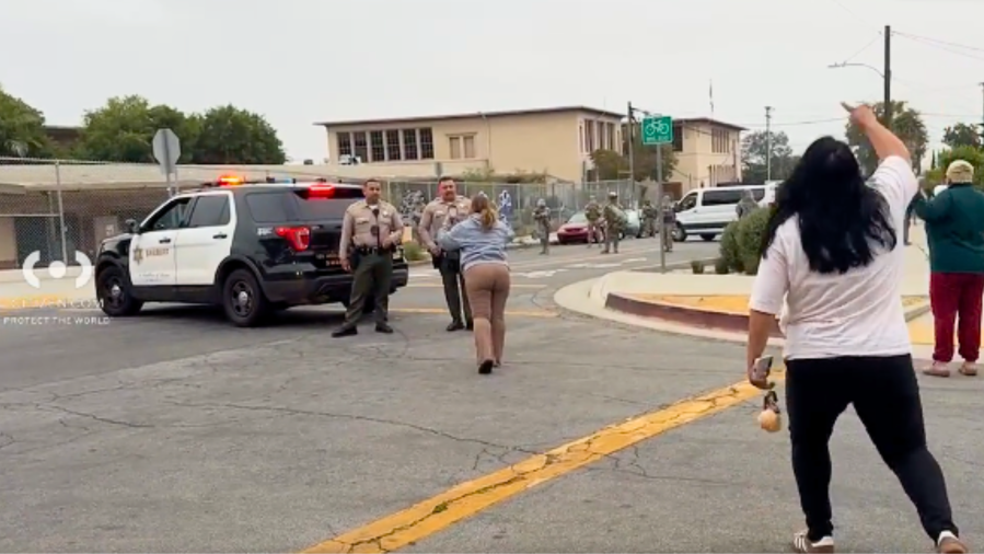 East Los Angeles ICE-related disturbance