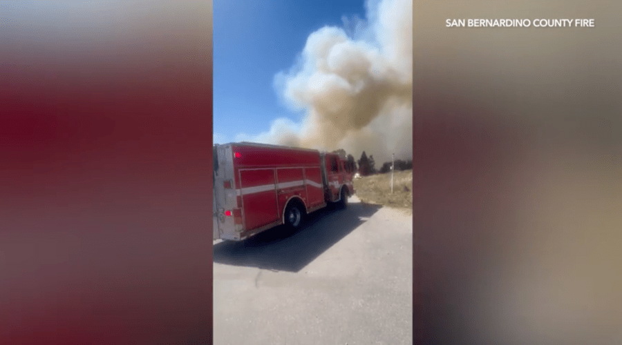 Cable Fire in San Bernardino