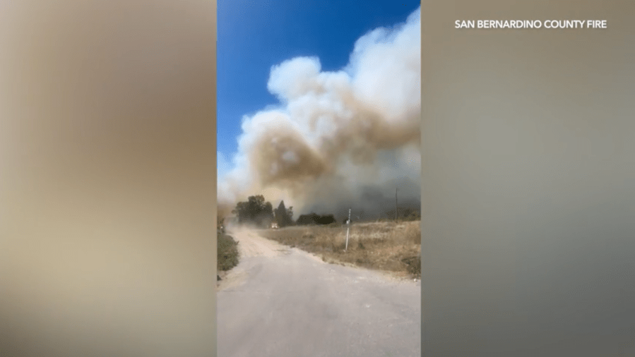 Cable Fire in San Bernardino