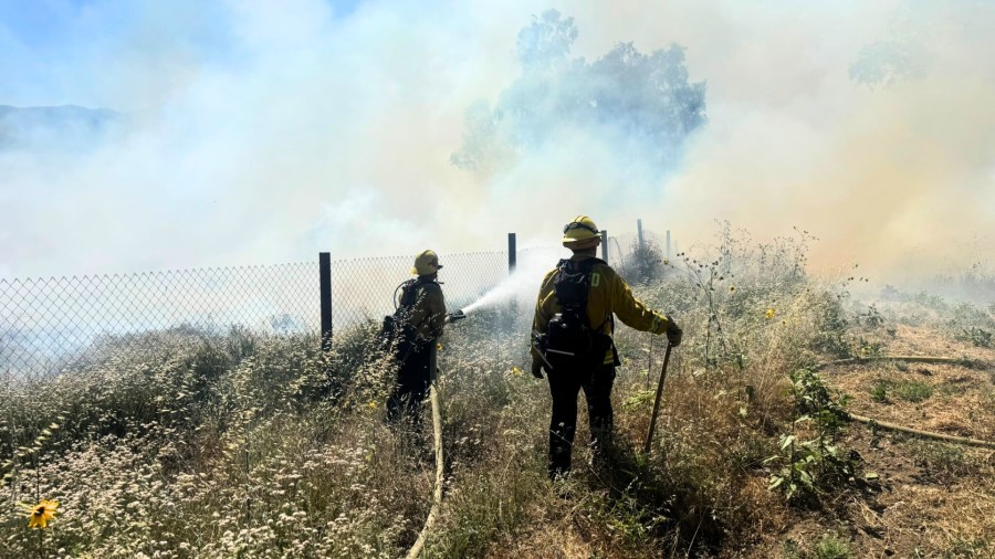 Cable Fire in San Bernardino