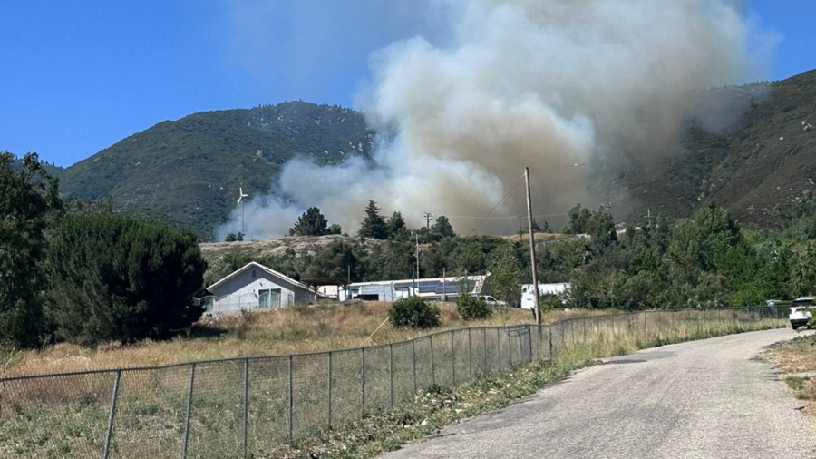 Cable Fire in San Bernardino
