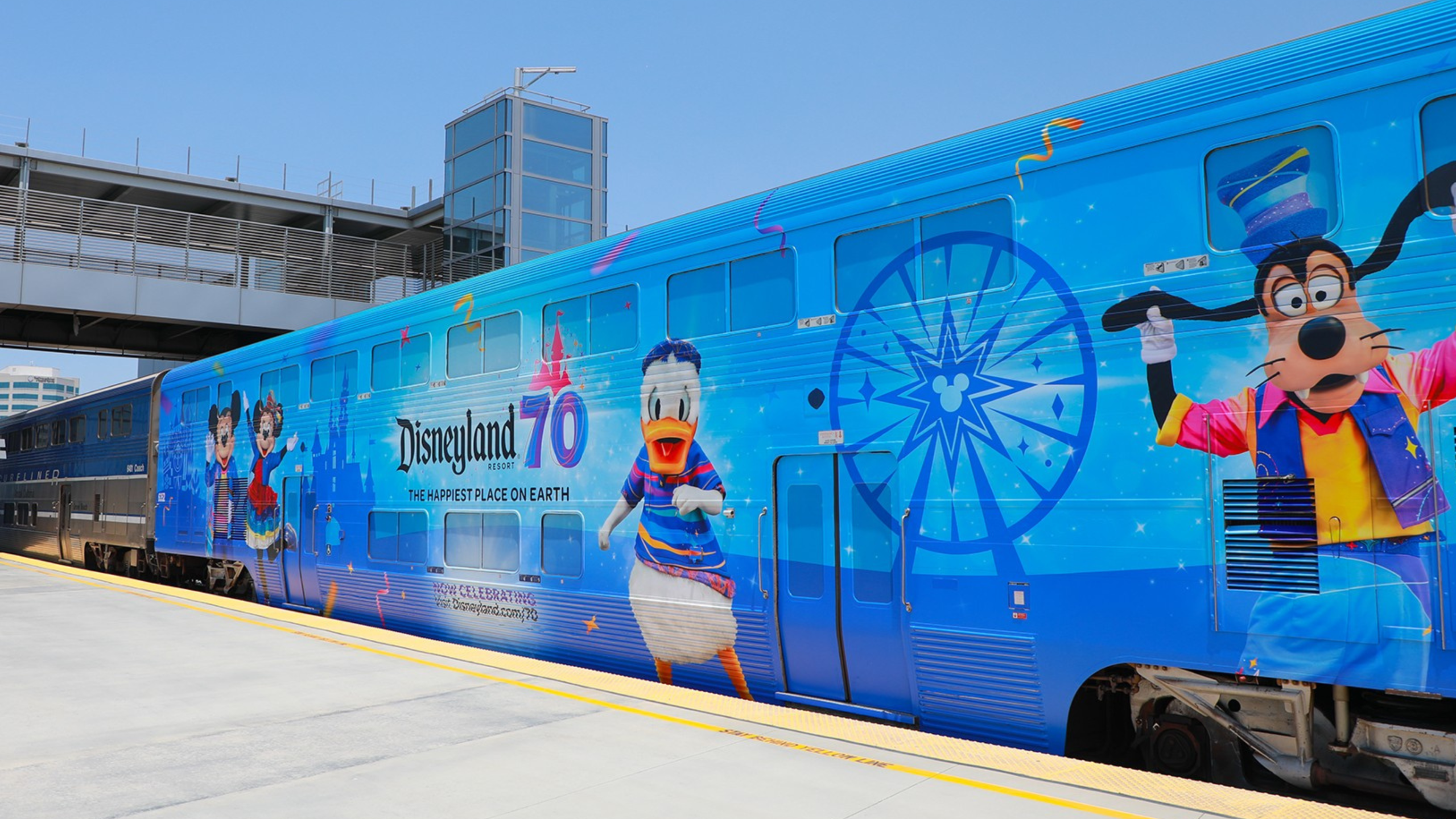 Disneyland Amtrak car