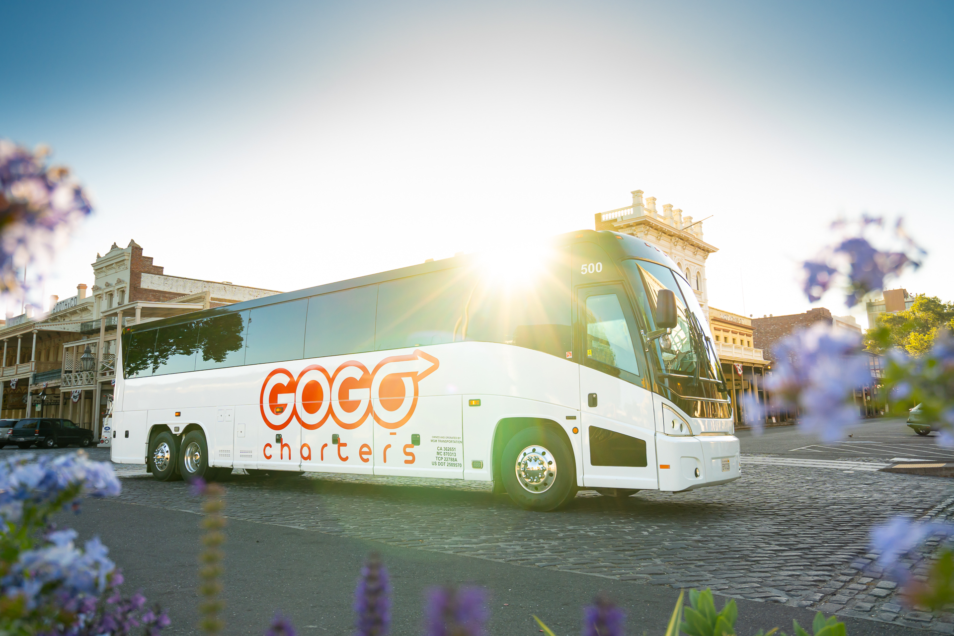 A promotional image shows a GOGO Charters bus in this undated photo. (GOGO Charters)