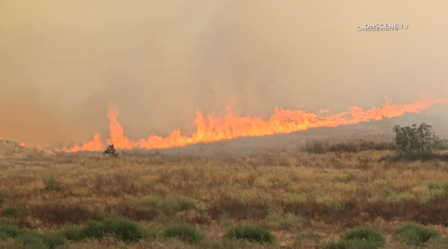 Mandalay Fire in Riverside County
