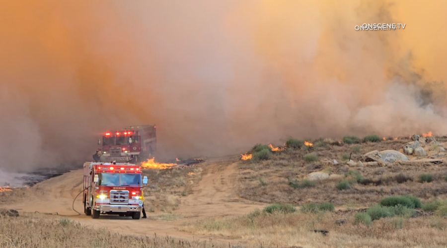 Mandalay Fire in Riverside County