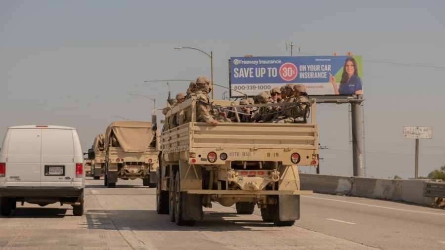 National Guard convoy