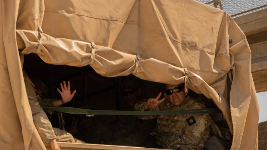 National Guard convoy