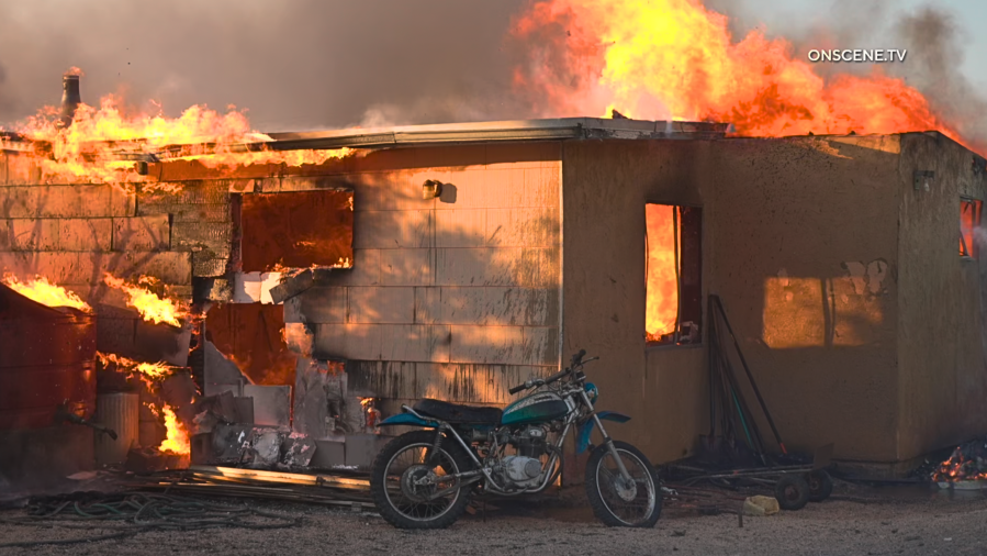 Ranch Fire home burned