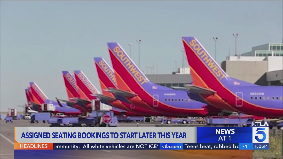 Southwest Airlines assigned seating