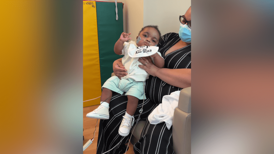 Judea "Juju" Monogan prepares to leave Children's Hospital Los Angeles after spending nine months in the intensive care unit beginning in September 2024. (Children's Hospital Los Angeles)