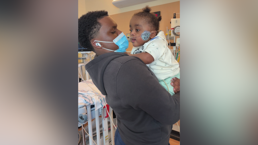 Judea "Juju" Monogan prepares to leave Children's Hospital Los Angeles after spending nine months in the intensive care unit beginning in September 2024. (Children's Hospital Los Angeles)