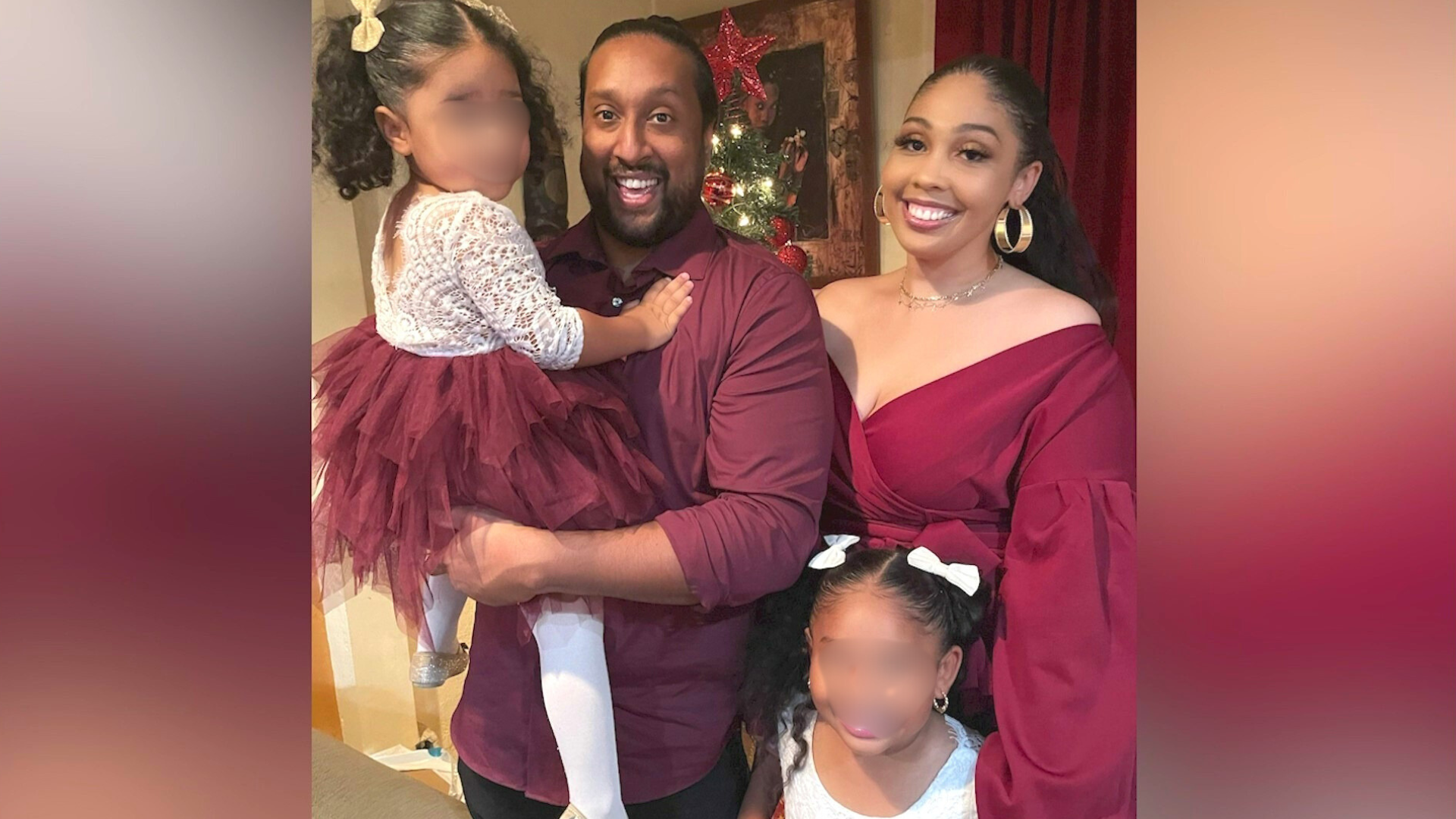 Moe Rahman is seen with his wife, Ashanti Minor, and their children. (Ashanti Minor)