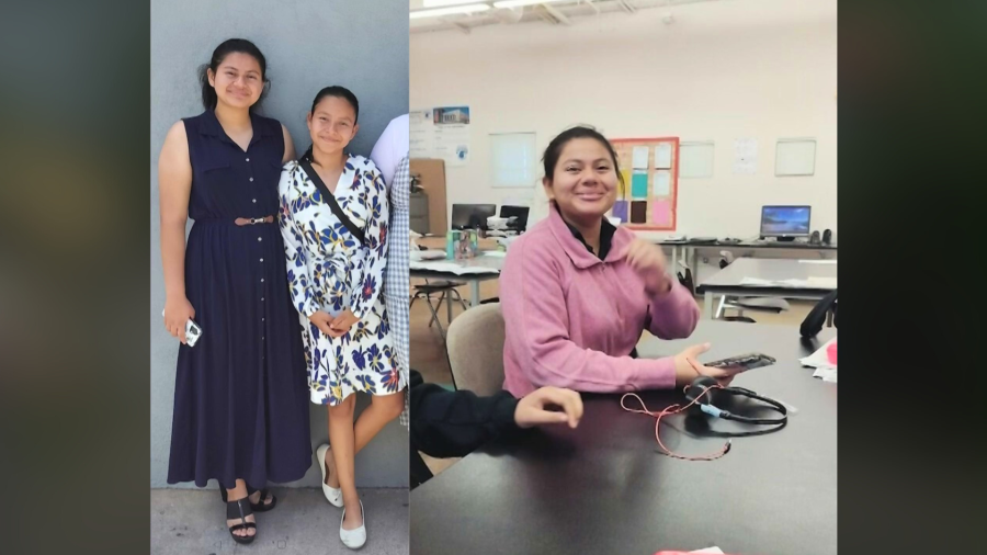Hector's two youngest daughters (on left) and his wife (on right), were detained by ICE agents during a rountine immigration appointment in downtown Los Angeles.