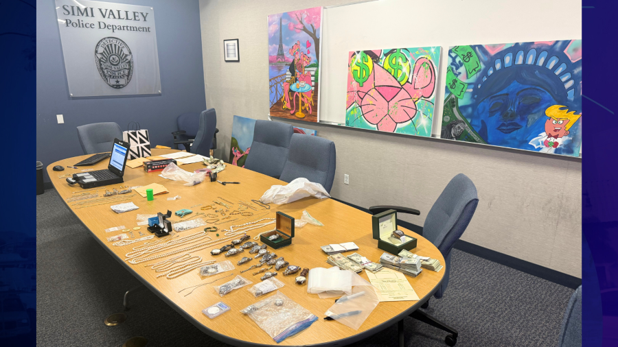 The Chilean burglary crew is accused of stealing over $3 million worth of jewelry, watches, cash and valuables from a Simi Valley jewelry store on May 25, 2025. (Ventura County District Attorney’s Office)